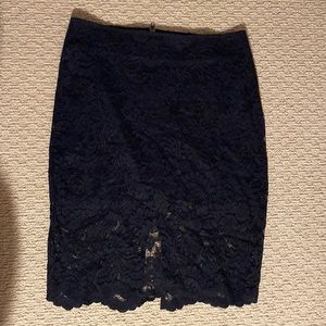 Black lace skirt